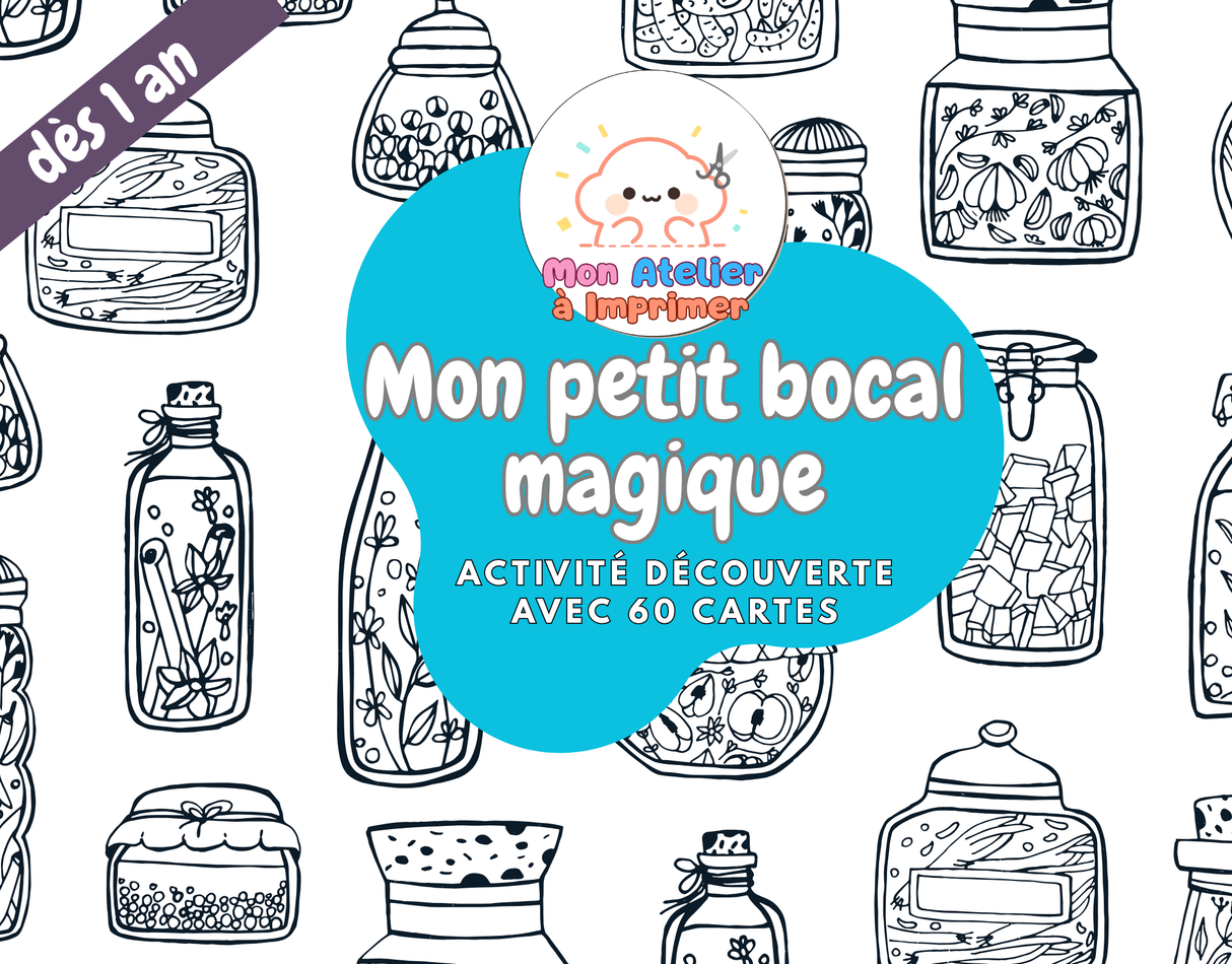 Mon petit bocal magique — Activité découverte avec 60 carte - Produit Digital (PDF)