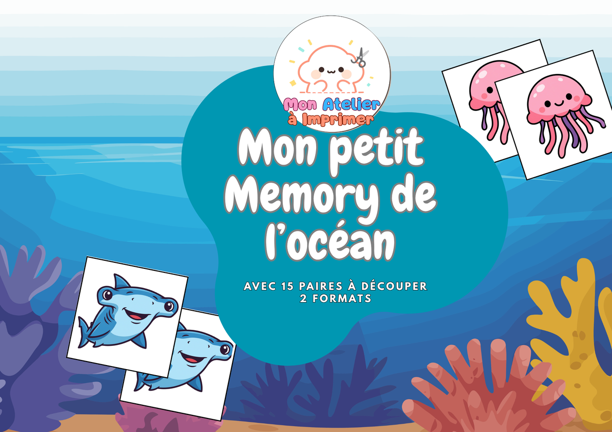Mon Petit Memory de l'Océan - Produit digital (PDF)