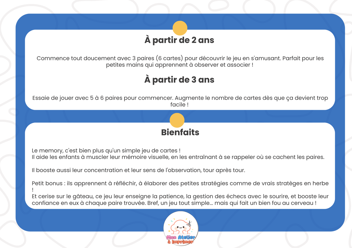 Mon petit Memory de l'espace - Produit digital (PDF)