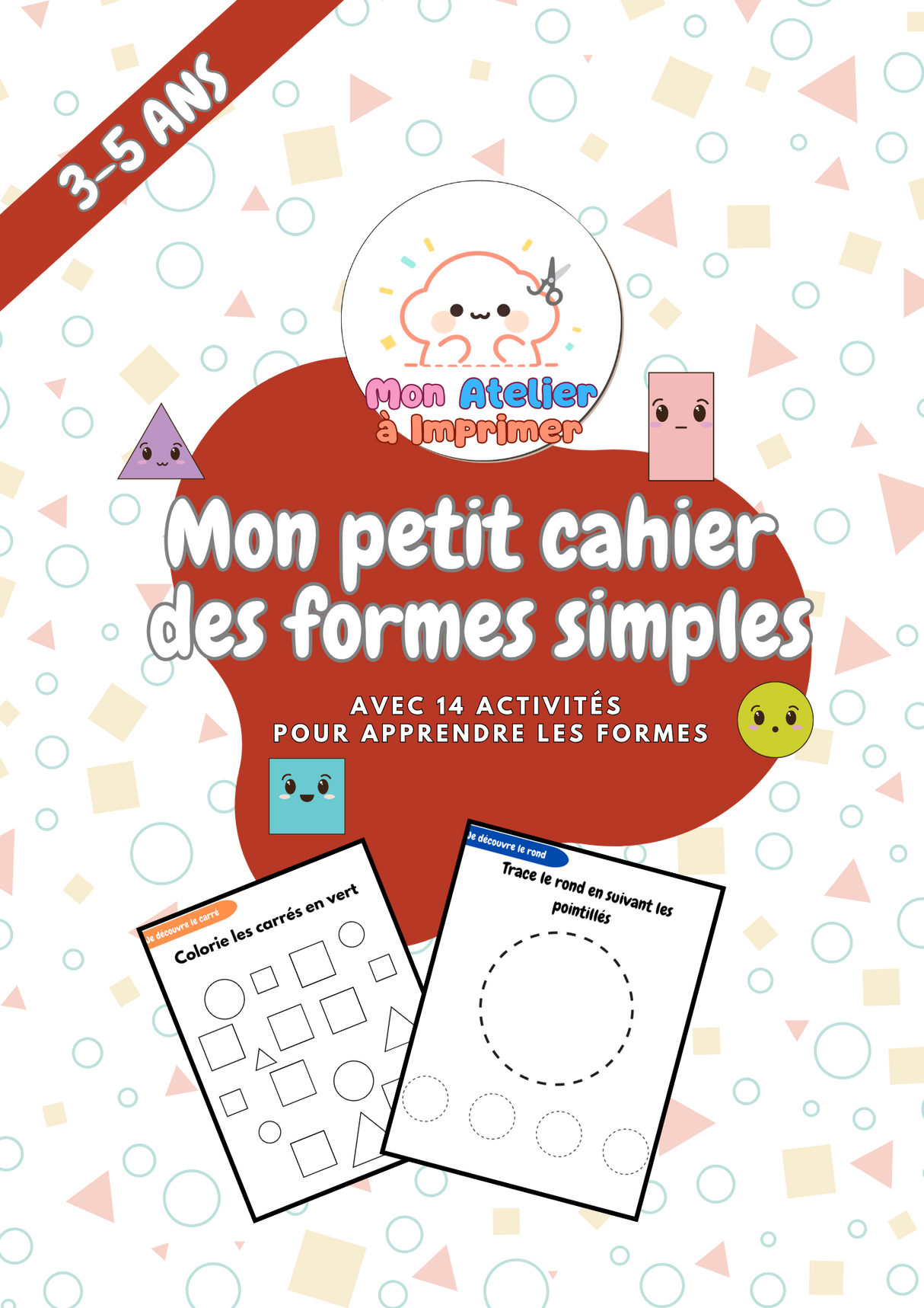 Mon petit cahier des formes simples - 3 à 5 ans - Produit digital (PDF)