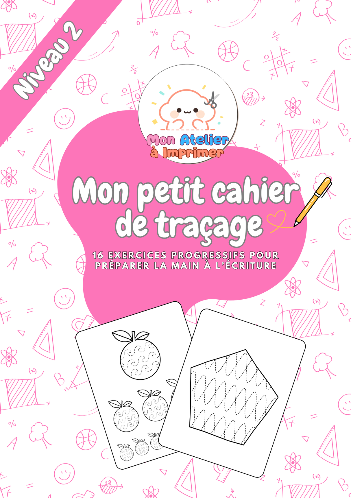 Mon Petit Cahier de Traçage – Niveau 2 - 16 exercices progressifs - Produit Digital (PDF)