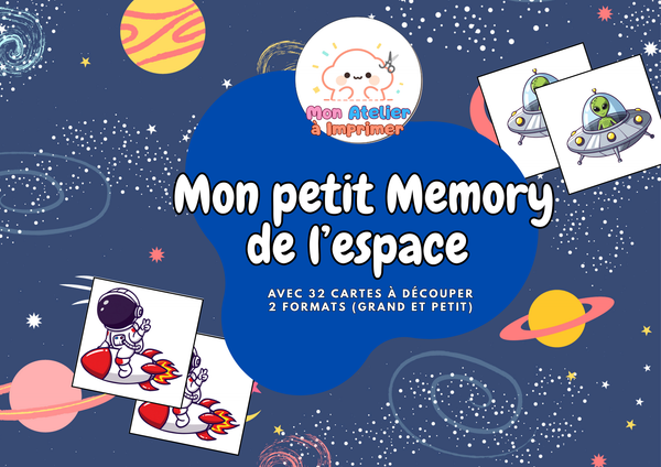 Mon petit Memory de l'espace - Produit digital (PDF)
