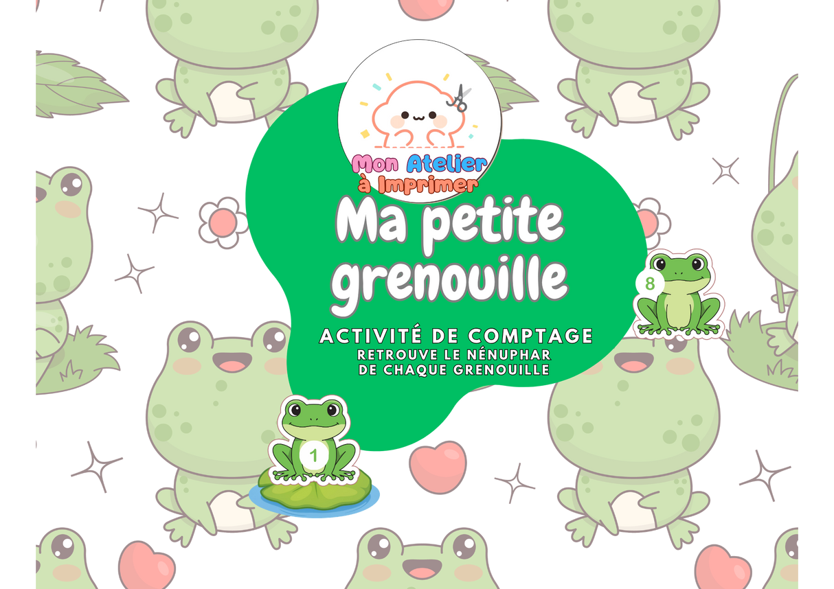 Ma petite grenouille — Activité de comptage - Produit Digital (PDF)