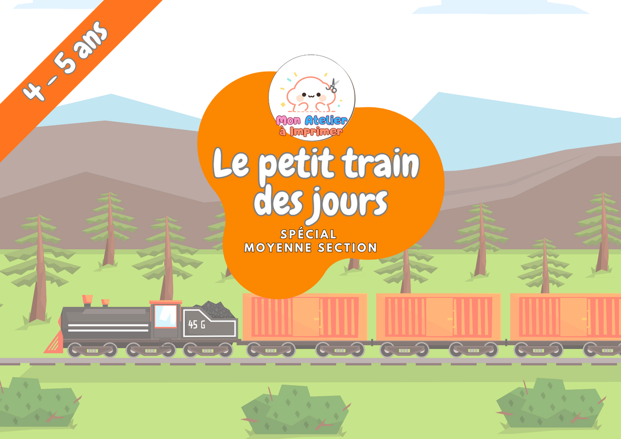 Le petit train des jours – Spécial Moyenne Section (4-5 ans) - Produit Digital (PDF)
