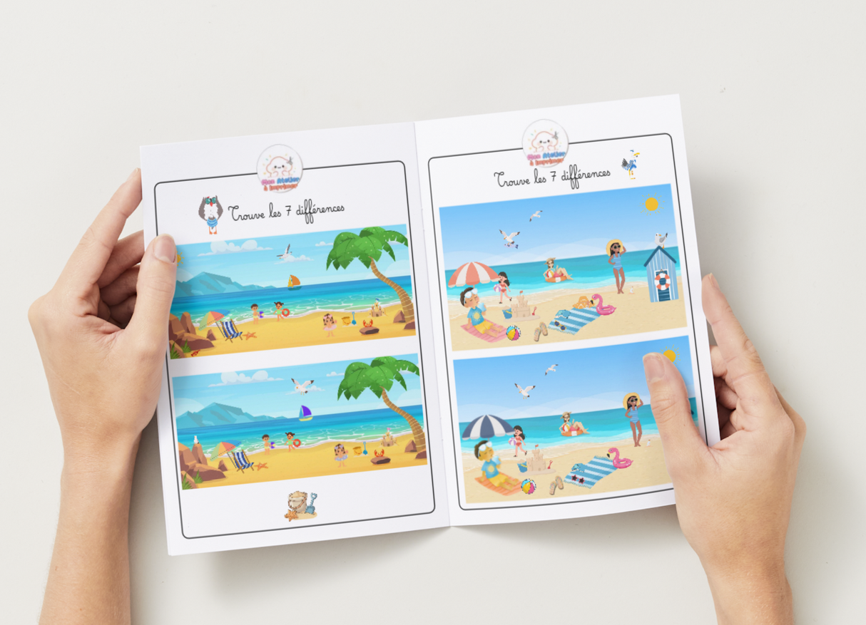 Mon petit jeu des différences – Spécial Plage - Produit Digital (PDF)
