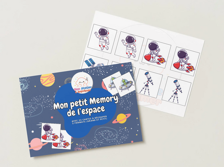 Mon petit Memory de l'espace - Produit digital (PDF)